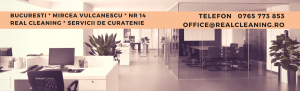 Contact firma de curatenie Real Cleaning