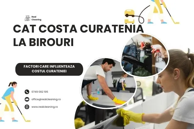 Cat costa curatenia unui birou de 150 mp in Bucuresti