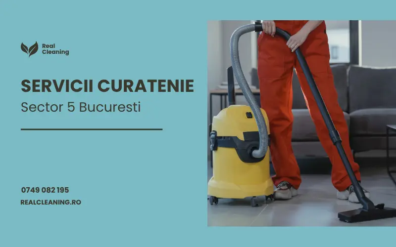 Servicii curatenie Sector 5 Bucuresti - echipa Real Cleaning in actiune